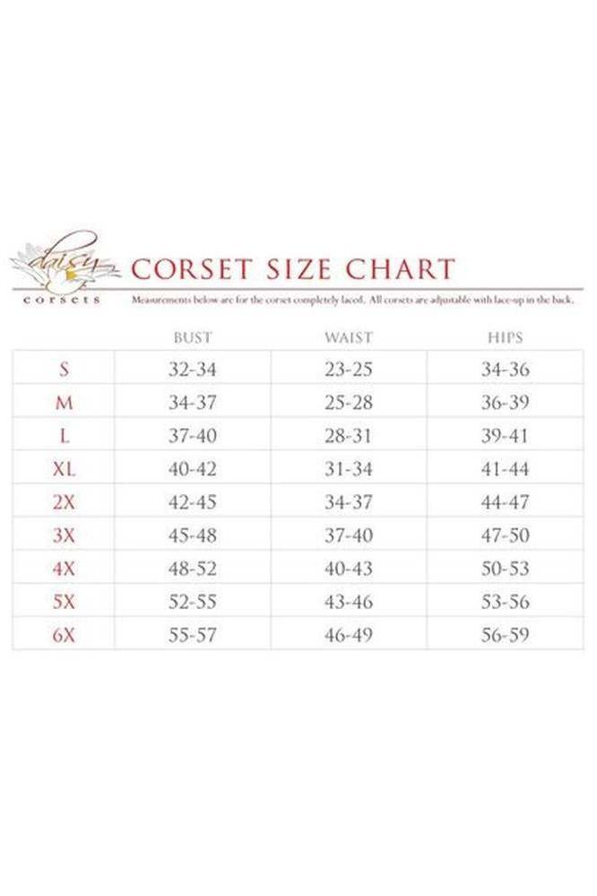 Top Drawer Steel Boned Black Sequin Plunge Neckline Overbust Corset - Daisy Corsets