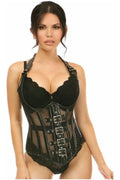 Top Drawer Steel Boned Fishnet Underbust Corset - Daisy Corsets