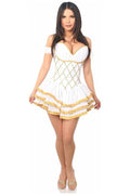 Top Drawer Steel Boned Greek Goddess Corseted Dress - Daisy Corsets