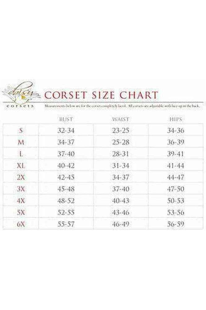 Top Drawer White Satin Steel Boned Corset - Daisy Corsets