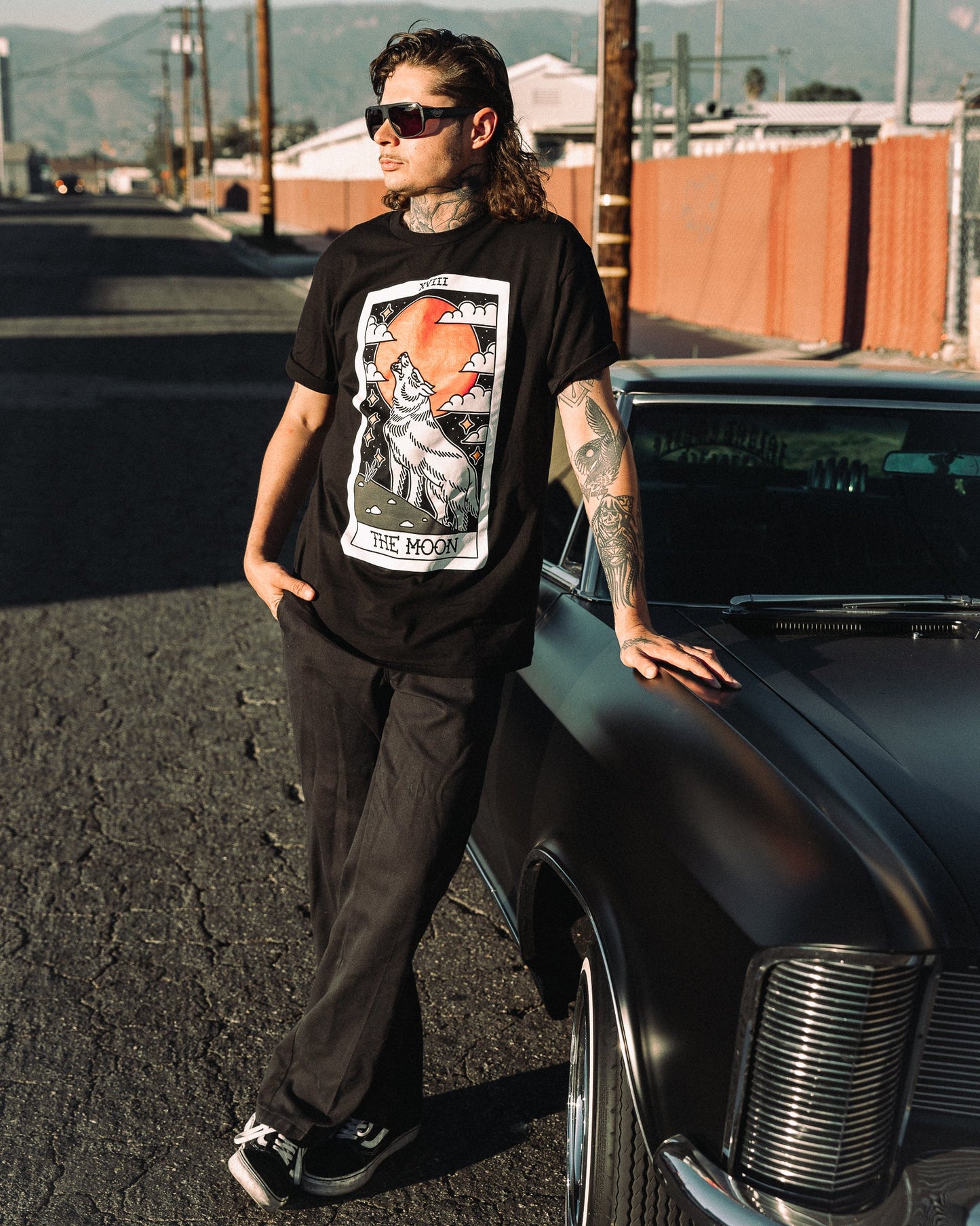 American Traditional Moon Tarot Tee