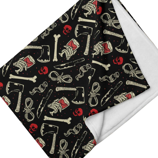True Crime And Wine Throw Blanket