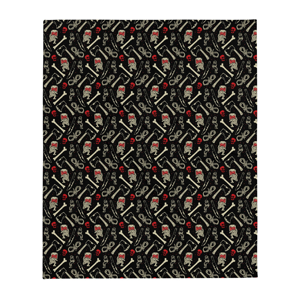 True Crime And Wine Throw Blanket
