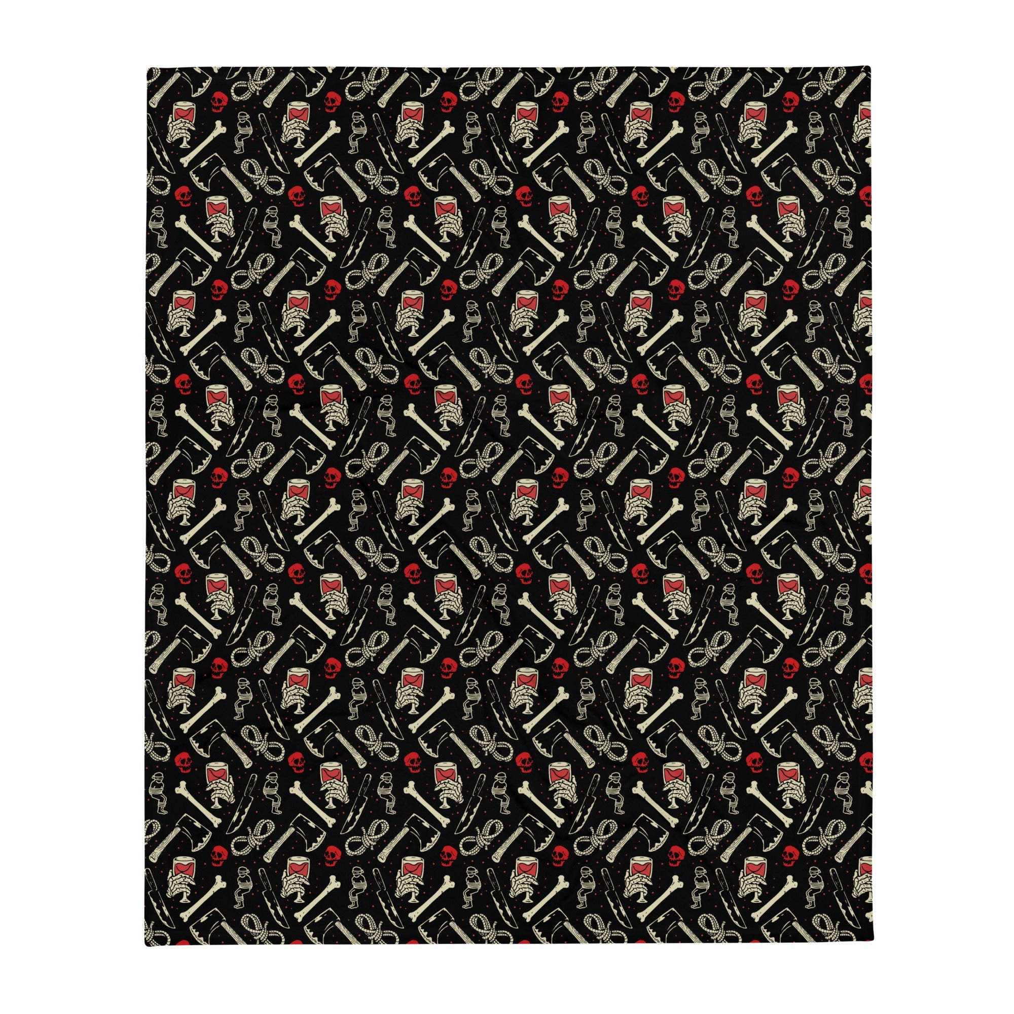True Crime And Wine Throw Blanket