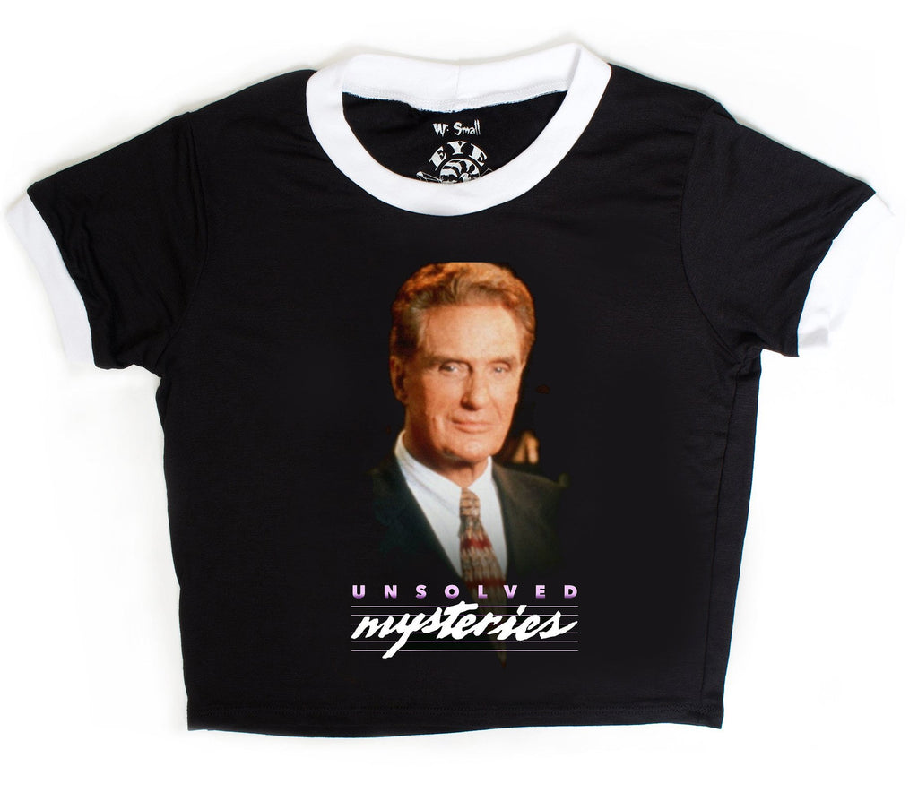 Unsolved Mysteries 'Robert Stack' Ringer Tee