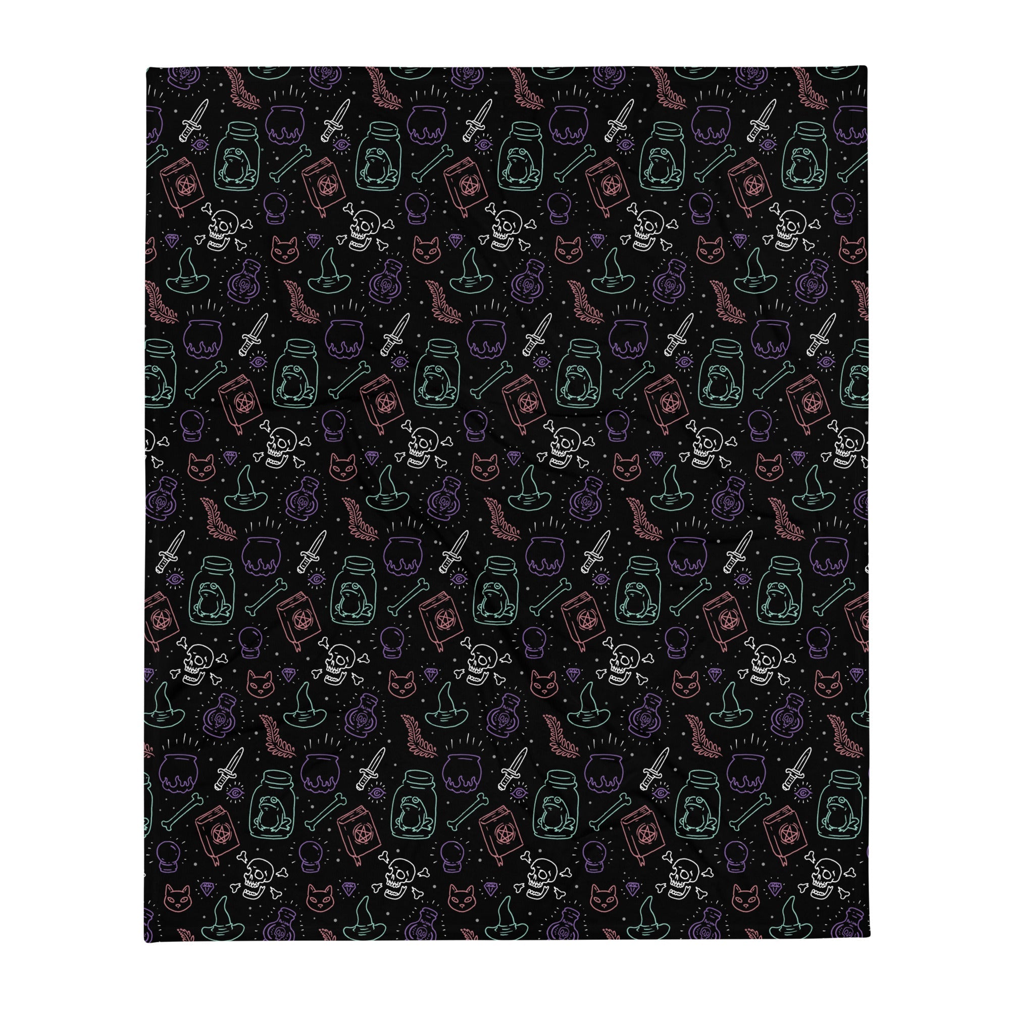 Witchy Vibes Throw Blanket