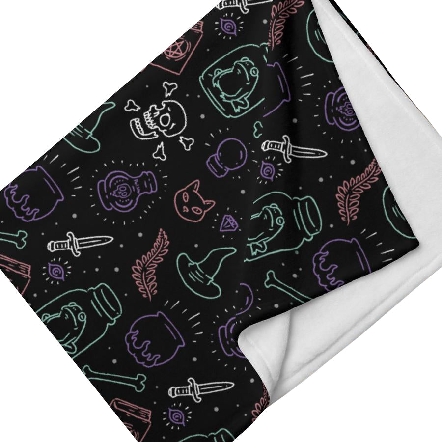 Witchy Vibes Throw Blanket