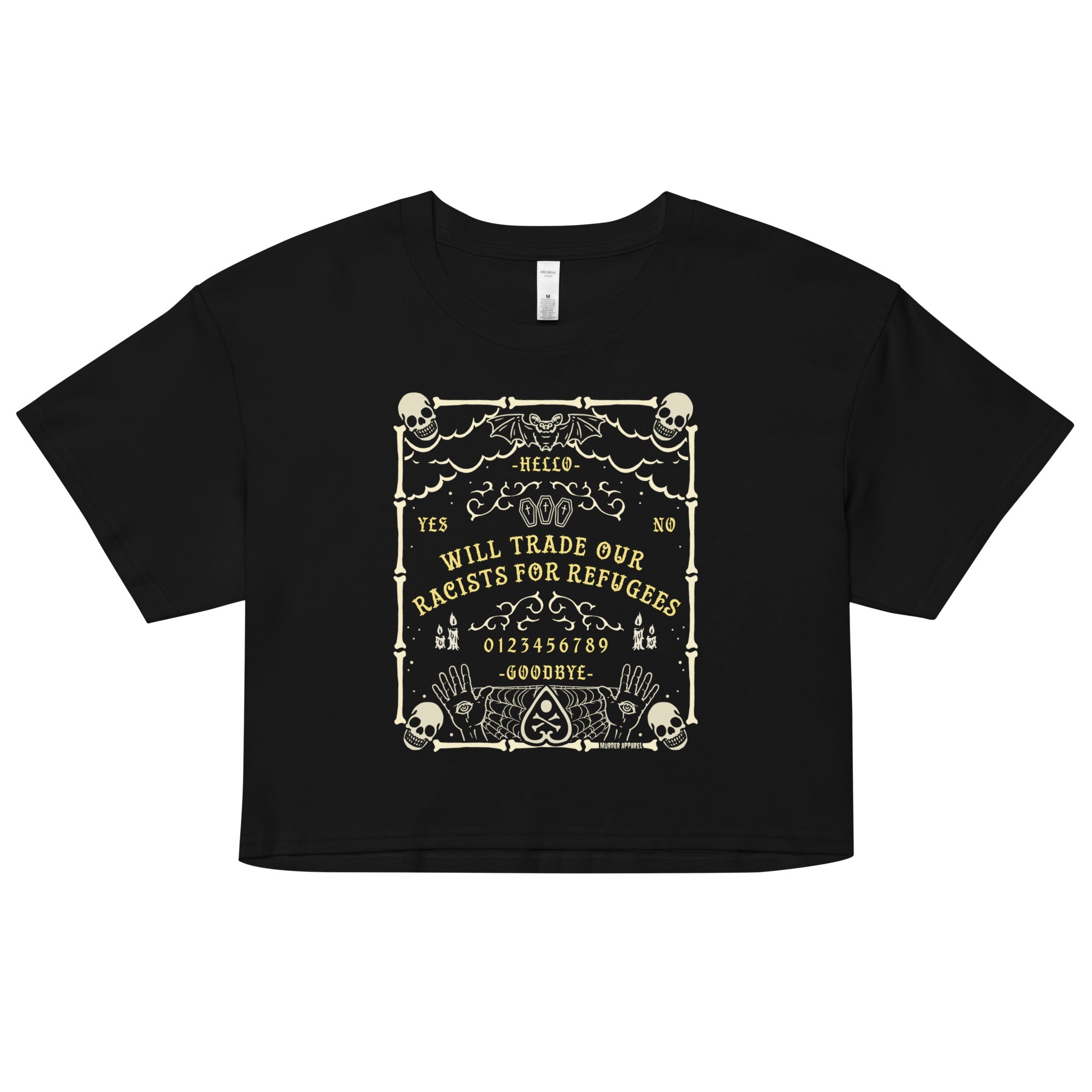 Racists For Refugees Crop Top